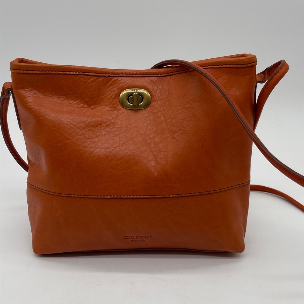 Margot Vibrant Orange Crossbody Bag